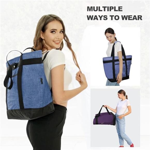 Insulated Cooler Bag Leakproof Freezer Shopping Tote for Groceries